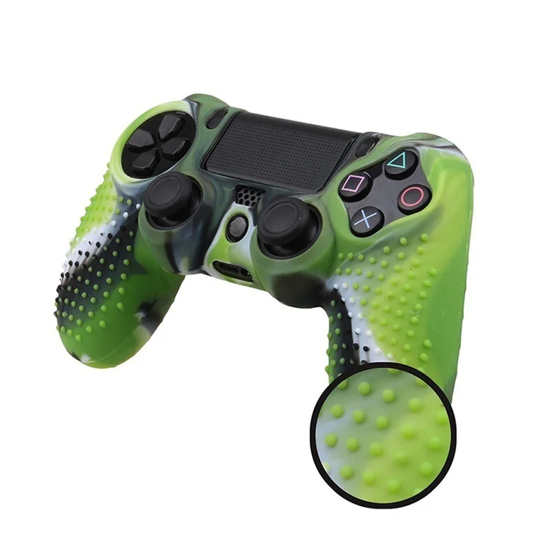 4 цвета нескользящий Камуфляжный силиконовый чехол для Sony PlayStation Dualshock PS4 DS4 Pro Slim