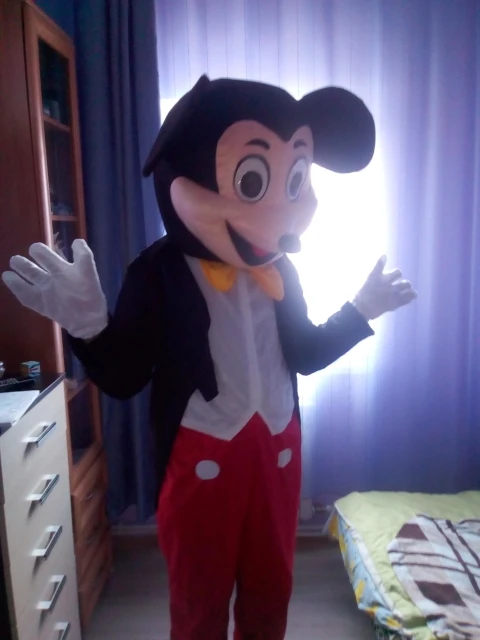 Бесплатная доставка от Cosplay Stro at mickey Minnie Maskotki Kostium день рождения персонажа
