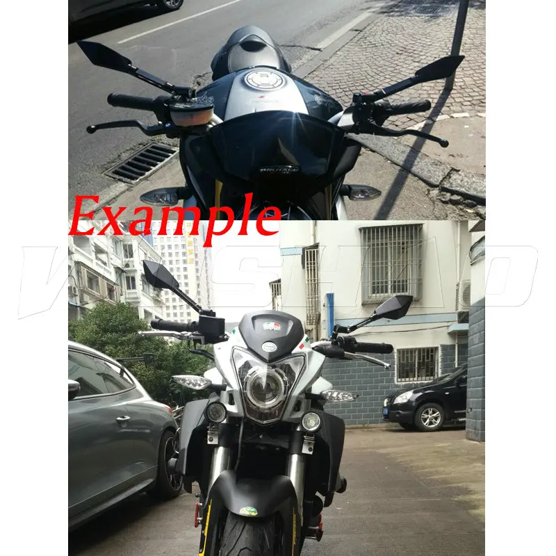 Мотоцикл с ЧПУ Алюминий заднего вида сбоку Зеркала для 2008 2017 Honda CB1000R cb1100 cb250f CB650F