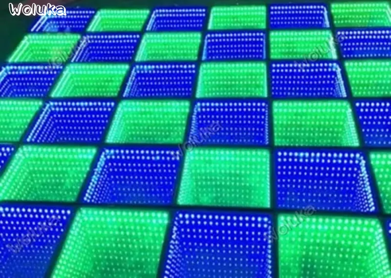 СВЕТОДИОДНЫЙ 3D танцпол для бара 100*100 см светодиодсветодиодный бездна зеркальная