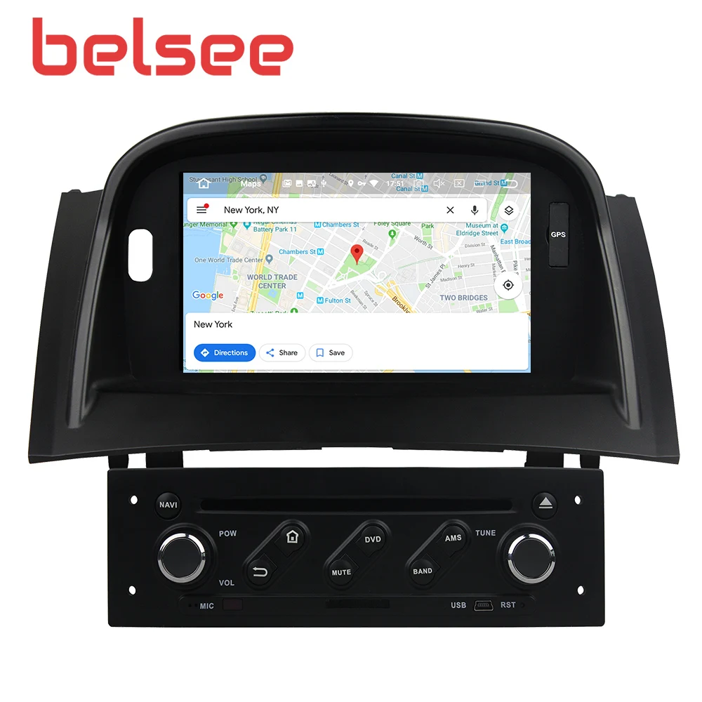 Belsee для Renault Megane 2 Fluence 2004-2009 Android 9,0 4 ГБ 8 ядерный автомобильный Радио Стерео gps головное устройство Авторадио мультимедийный плеер