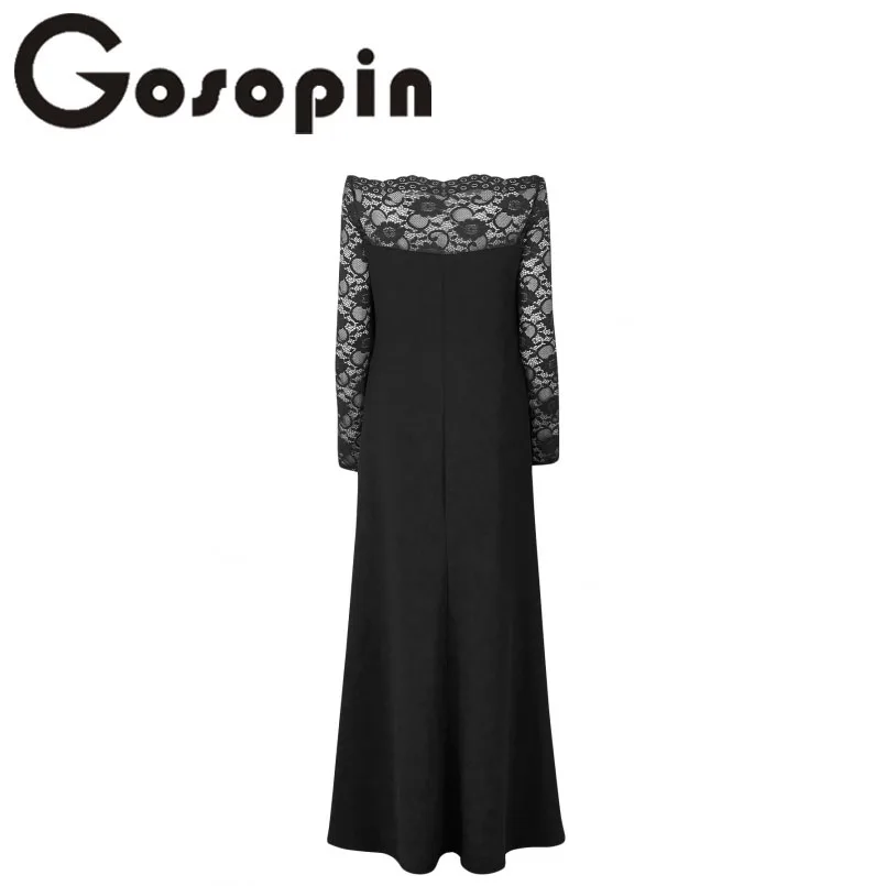 Gosopin кружевные топы с открытыми плечами Для женщин Ночное платье вечерние плюс