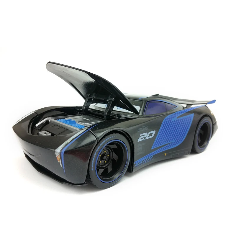 Disney "Тачки 3 больших № 95 Lightning McQueen Cruz Ramirez Джексон Storm металлического литья под давлением игрушечный автомобиль 1:24 свободные Фирменная новинка на - Цвет: Jackson Storm