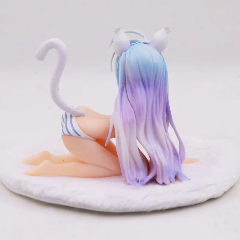 Otaku LOVE NO GAME LIFE Cat VER. Бикини Shiro ver. Мультфильм Сексуальные Девушки ПВХ аниме