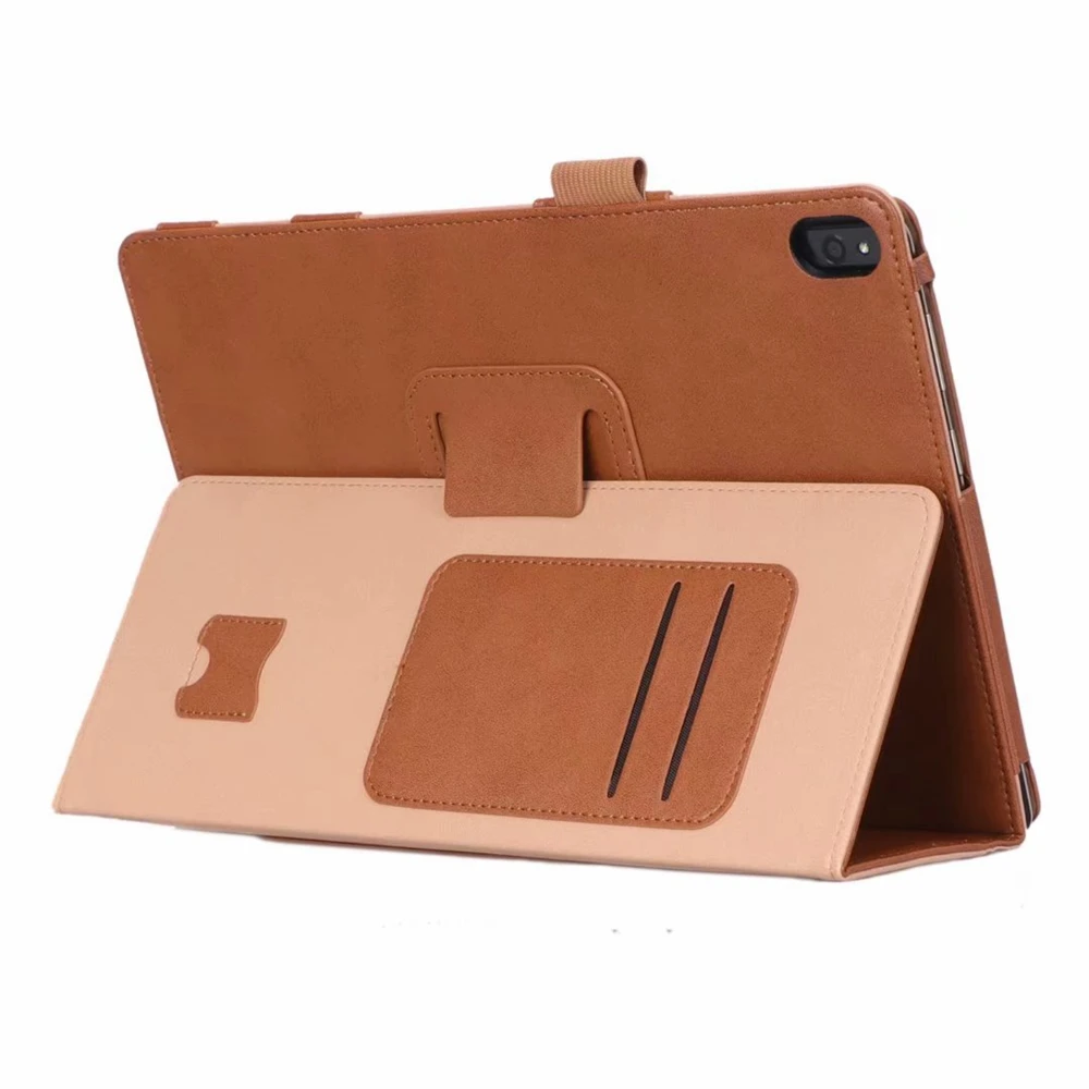 Чехол книжка для планшета из искусственной кожи с ремешком на руку|Чехлы