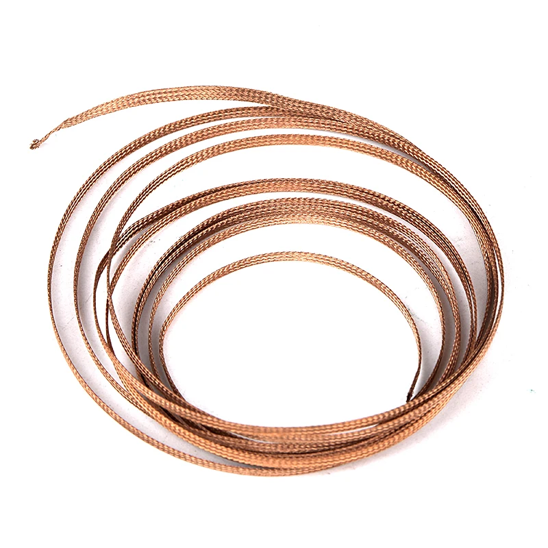 JCD de mecha de alambre de 2,0 MM de ancho de 1,5 metros de longitud trenza de desoldadura de soldadura Reparación de herramientas de trabajo de cables de estaño de flujo