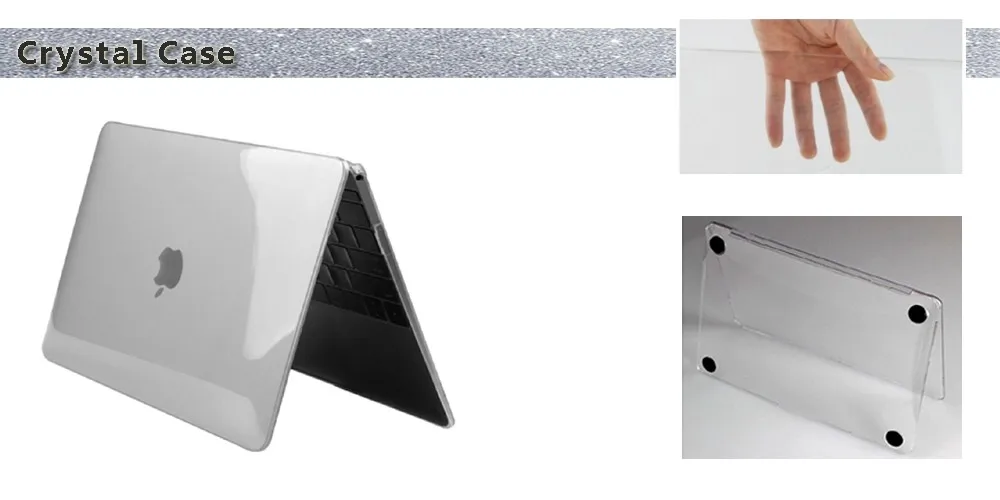 Твердый чехол с мраморным узором и клавиатура для Macbook Pro 13,3 15,4 Pro retina 12 13 15 дюймов для Mac book Air 11 13 чехол для ноутбука - Цвет: Clear