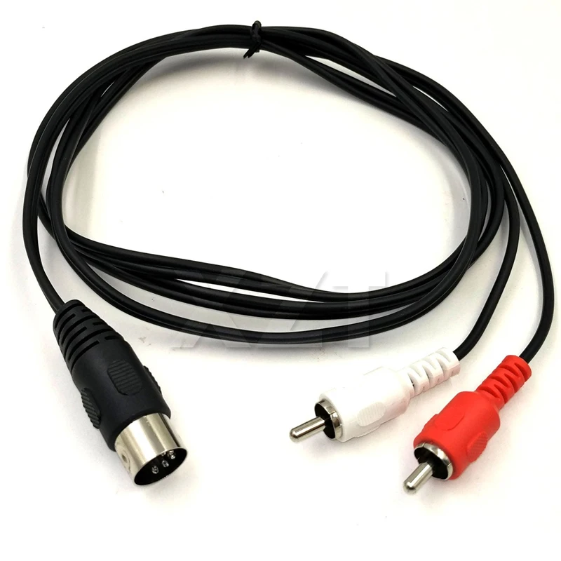 Новинка 0 5 м 1 контактный разъем DIN MIDI кабель к 2 двойным RCA аудио для Naim Quad Stereo