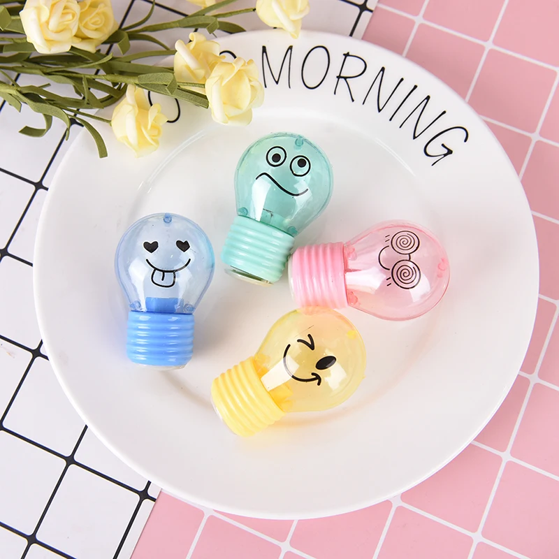 Новая лампочка стиль эмоция Пластиковая точилка для карандашей детский подарок