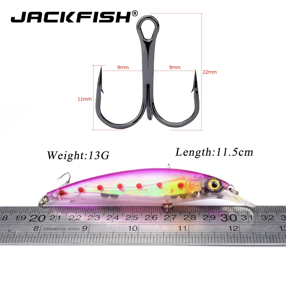 JACKFISH шумовая модель приманка в виде гольяна 11 см/12 г Реалистичная Рыба Гольян