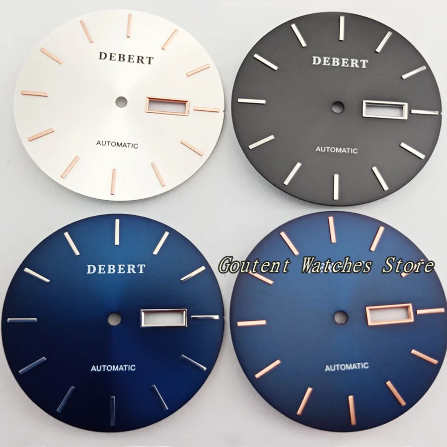 

36.2mm Black/Blue/Silver Watch Dial Fit ETA 2836 Miyota 8205/8215/821A Movement Wristwatch Faces