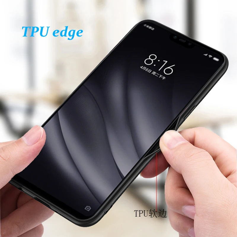 Binbo для Xiaomi mi 8 Lite чехол SE PC + PU Ткань Искусство простой классический винтажный