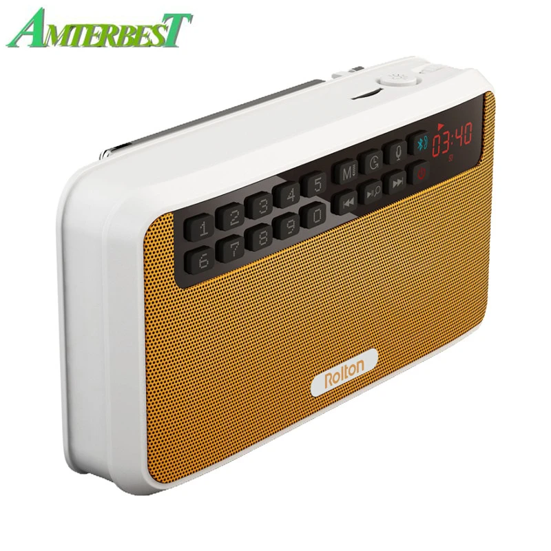 Портативная стереоколонка AMTERBEST E500 Bluetooth Колонка s FM-радио чистый бас двойная