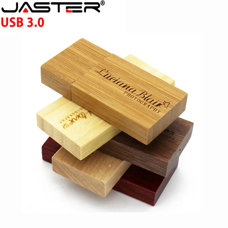 Деревянный USB флеш накопитель JASTER с логотипом клиента 3 0 деревянная Флешка в виде