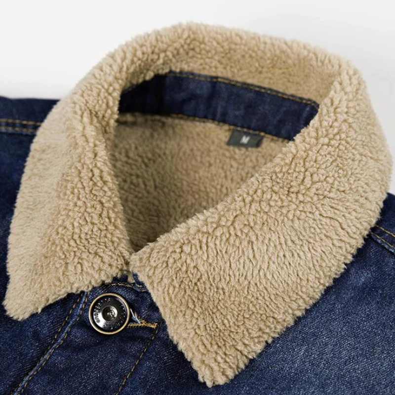 Новая зимняя хлопковая одежда для мужчин мужская джинсовая куртка европейский