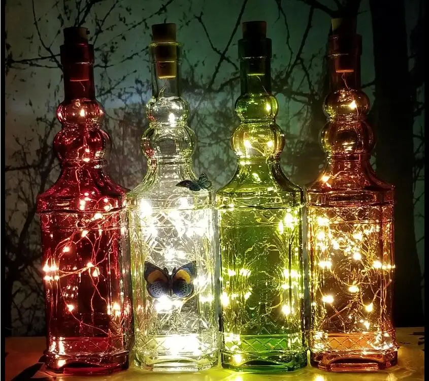 Водонепроницаемая пробка для бутылки светодиодный ночник винная бутылка струна