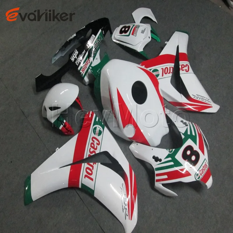 Из АБС-пластика для мотоцикла обтекатель CBR1000RR 2008 2009 2010 2011 серебро панели литья