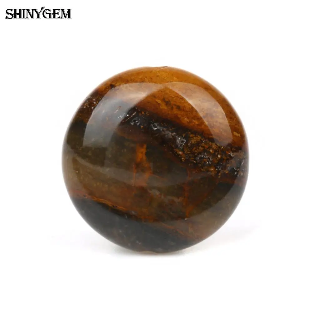 Круглые круглые шарики ShinyGem 16 мм оптовые партии большой желтый тигровый глаз