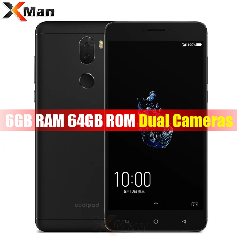 Coolpad Cool 6 play Cool6 cool ГБ 64 Гб 5 &quotFHD 1080 p Snapdragon 653 Восьмиядерный 13.0MP две камеры 4060 мАч