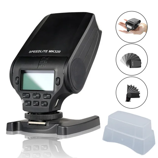 

Фотовспышка Meike MK320 MK-320 GN32 TTL для фотоаппарата FujiFilm Hot Shoe