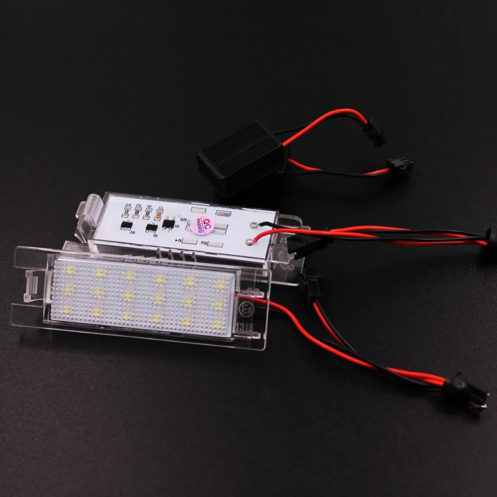 2 шт. 18SMD Автомобильный светодиодный светильник номерного знака для Fiat Grande Punto Van Seicento 187 Multipla 186 Marea 185