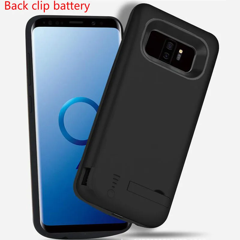 5000/6000 мАч Зарядное устройство для Samsung Galaxy S9 plus с зажимом задней панели