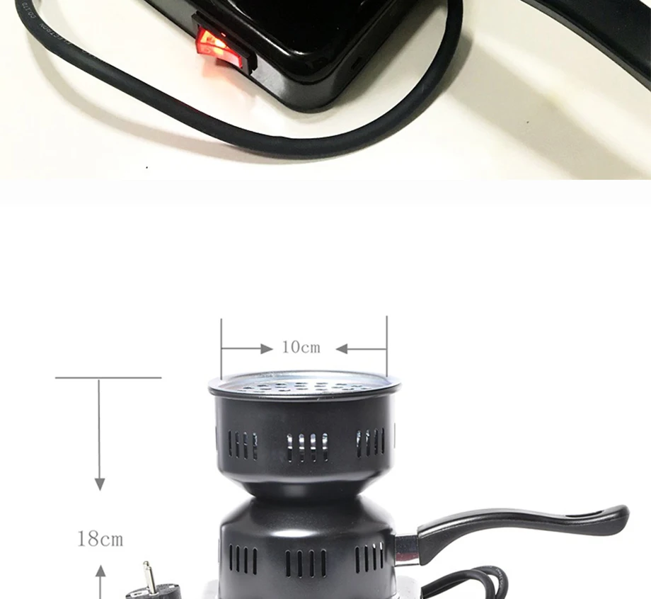 EU, US plug 220 V 600 w черный уголь для кальяна горелки нагреватель нагревательная конфорка для Чича наргуил кальян инструмент из древесного угля