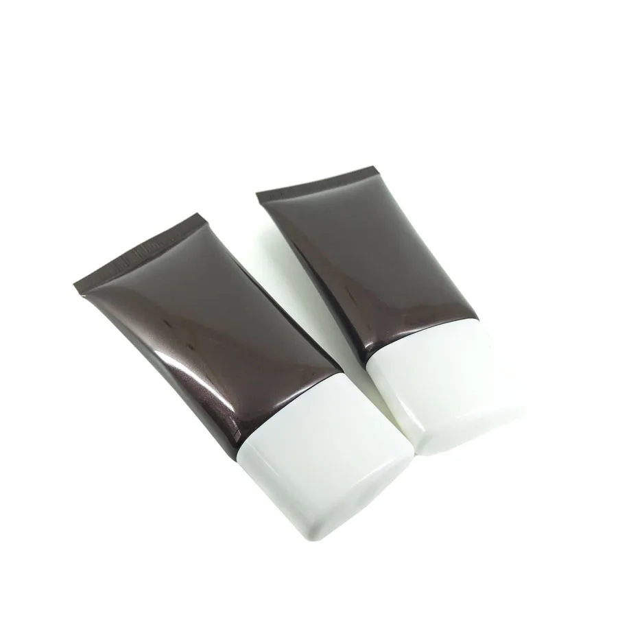 50pcs 30ml brown Plastic Soft Tubes Empty Cosmetic Cream Emulsion Lotion Packaging Containers Factory wholesale high-quality