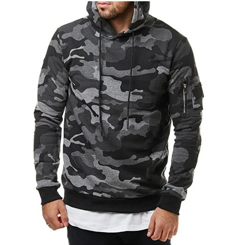 

Casual Mens Hoodies New Camouflage Pullover Male Hip Hop Casual Brand Hooded Sweatshirt Hombre Slim Fit Men Hoody M-3XL