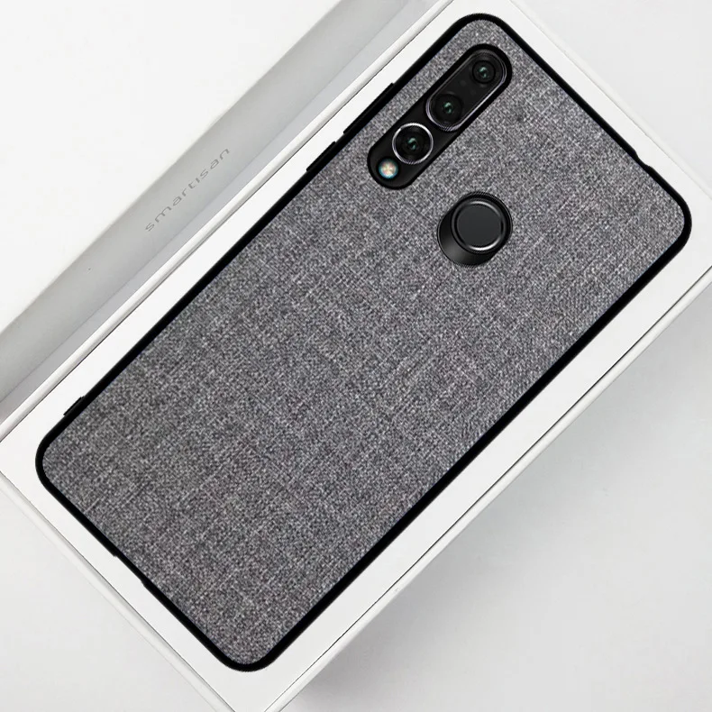 Чехол для Huawei Nova 4 роскошный кожаный чехол силиконовый край тканевая задняя