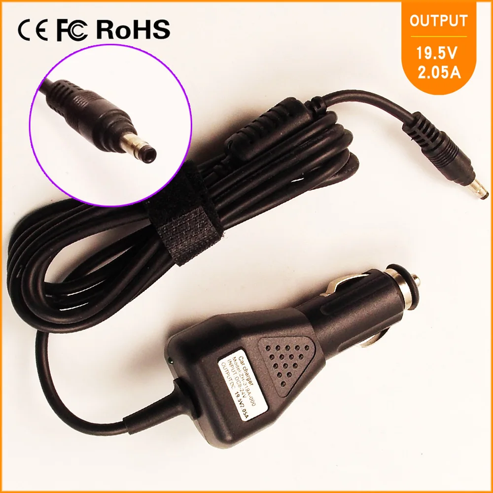 19.5V 2.05A Laptop Car DC Adapter Charger for HP/Compaq Mini 110 110-1000 110c-1001NR 110-3130 110-3030NR 110-1030NR 1093NR