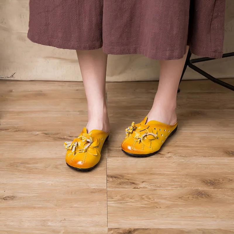 ST Супер Торговли лето осень Для женщин из натуральной кожи лоферы на плоской