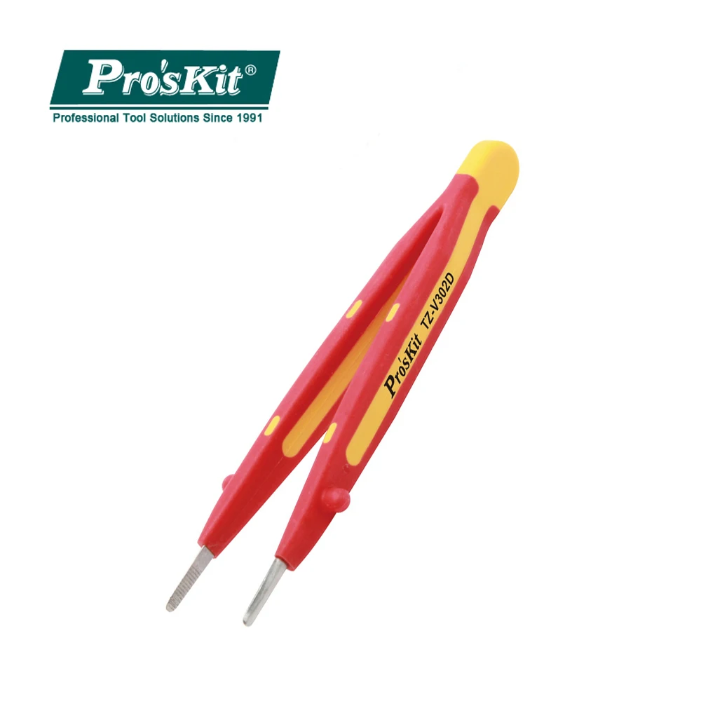 Pro'sKit TZ V302D прецизионный Пинцет Антистатический пинцет из нержавеющей стали