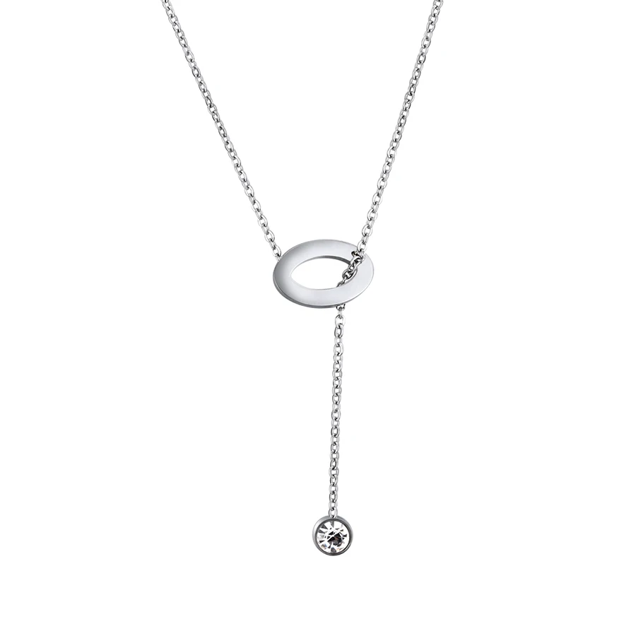 XUAUNHUA Fashion Chain Titanium Steel Decorations Accessories Pendant Necklace Women Contracted Clavicle Fine Jewelry Gift | Украшения и