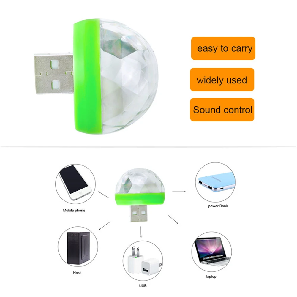 USB сценический светильник дискотека волшебный шар праздничная атмосферная лампа