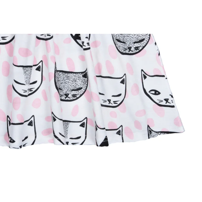 New Summer Style Baby Girl Clothing Dresses Cartoon Cat Kids Princess Dress Brand Toddler Party Wedding Clothes | Детская одежда и