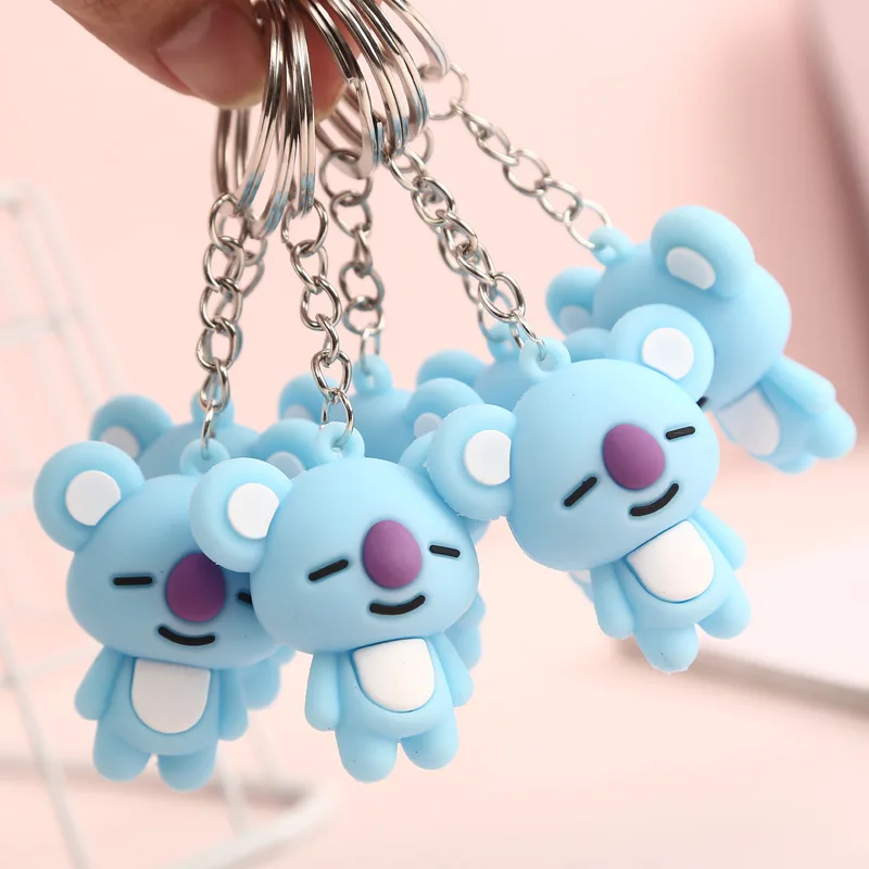 Новое животное BTS милый мультфильм изображение прекрасный брелок с коалой кулон