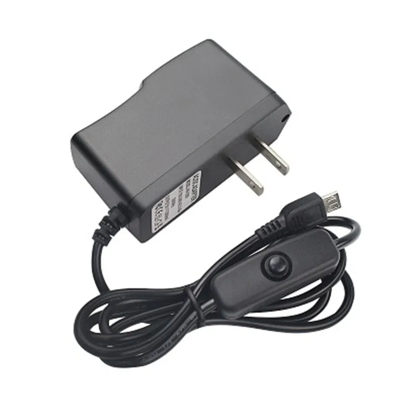 UK/US/AU/EU Plug Power adapter Raspberry PI 3 generation power 5V 2.5A Micro USB charger supply with switch button | Электроника