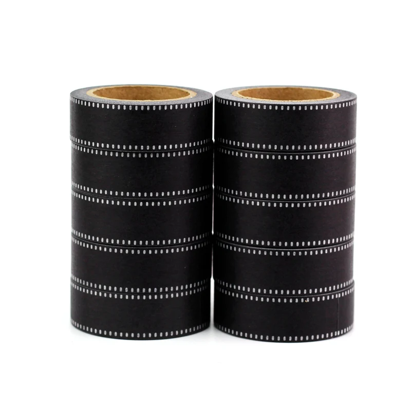 

NEW 10PCS/lot Decor Black White Negative Film Washi Tapes Paper for Scrapbook Bullet journal Adhesive Masking Tapes Stationery
