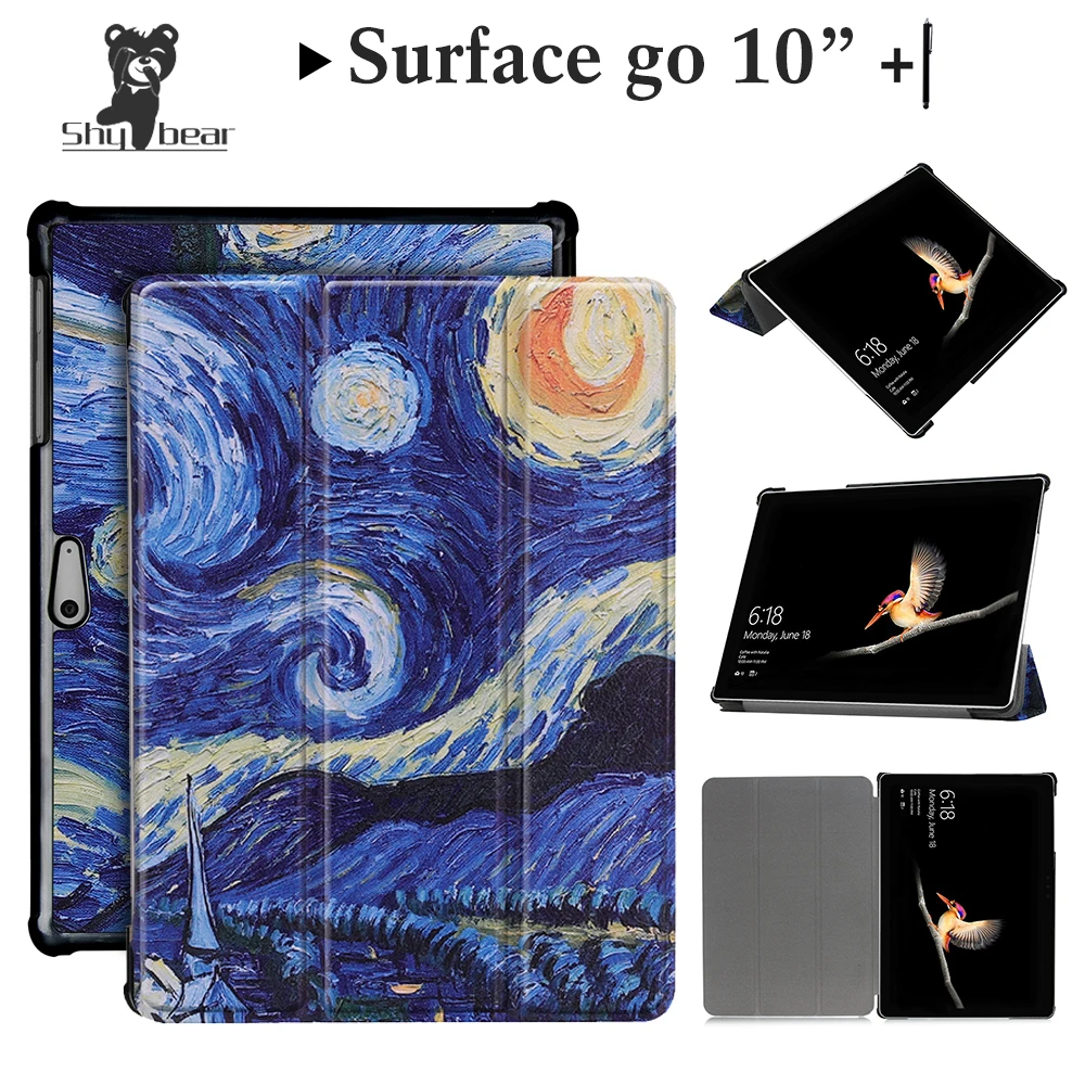 Новое поступление чехол для Microsoft Surface Go 10 дюймов планшета go складная подставка +