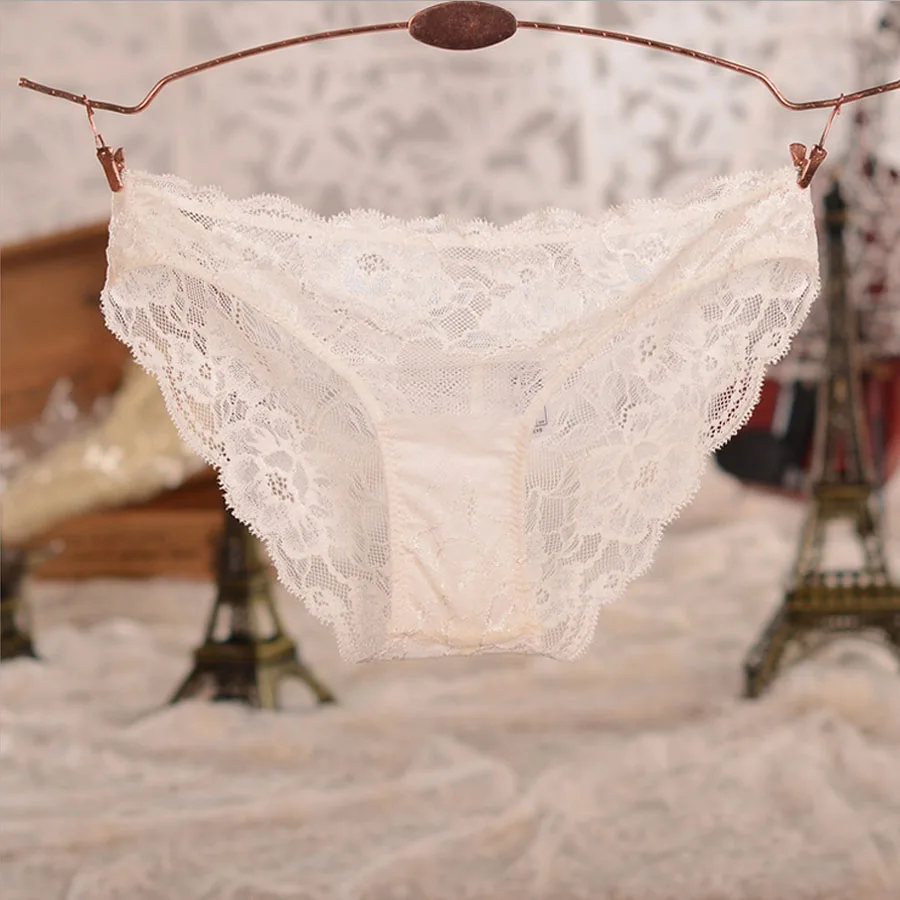 Нижнее белье женское прозрачные бесшовные кружевные трусы большого размера |