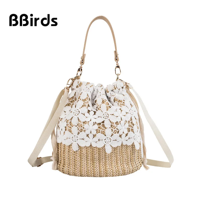 BBirds Новинка лета 2019 женские плетеные соломенные сумки женская сумка на плечо