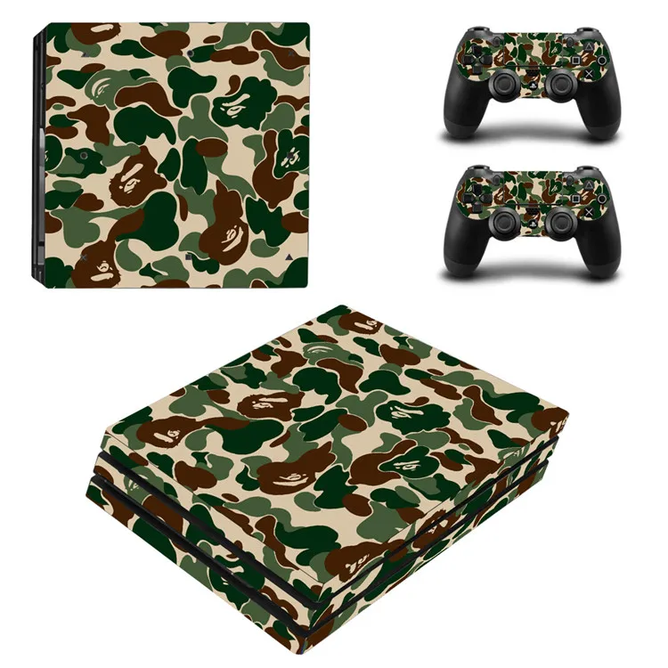 Новая камуфляжная виниловая Защитная пленка для Sony Playstation 4 Pro консоль + 2 шт