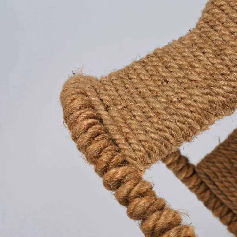 Кантри промышленного люстра из пеньковой веревки Ретро стиль ресторан в саду