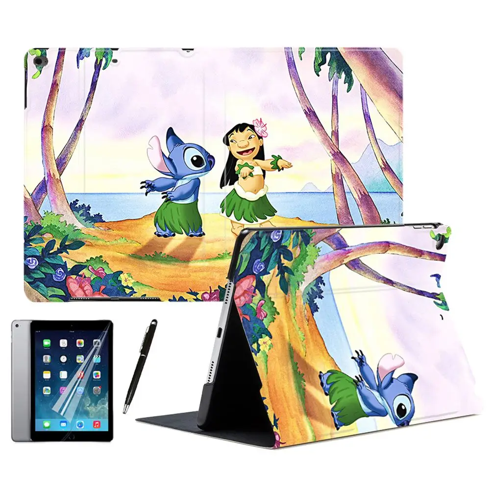 Умный чехол для iPad Air 2 3 6th 9 7 &quot2018 7th 2019 10 2&quot 5 &quotMINI 45 с мультипликационным принтом