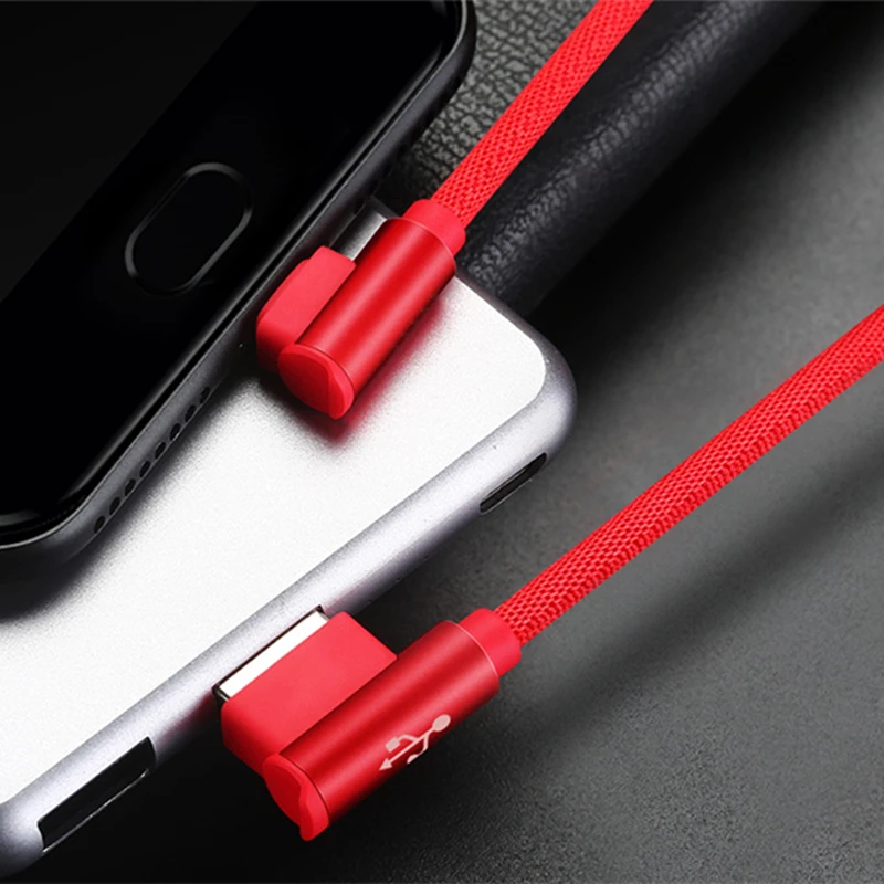 USB Type C 2.4A кабель для быстрой зарядки 90 градусов 2 м передачи данных Huawei mate 20 pro P30