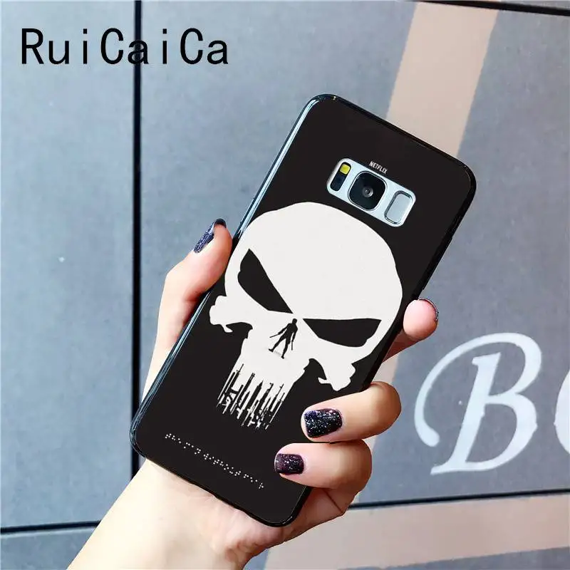 Чехол для телефона Ruicaica Marvel Game The Punisher Ghost Rider чехол Samsung Galaxy S9 plus S7 edge S6 S10 S8 |