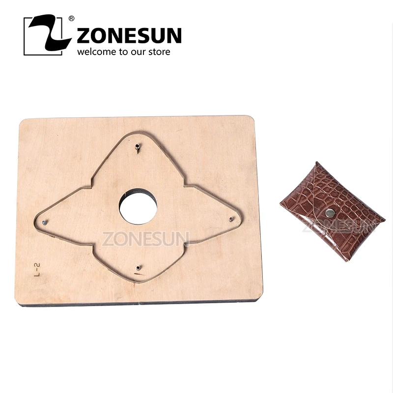 ZONESUN D2 пользовательский кожаный кошелек для монет резка штамповочный резак