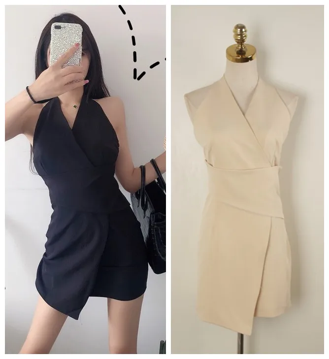 Новинка 2019 Сексуальная шея висела большая открытая спина трехмерная