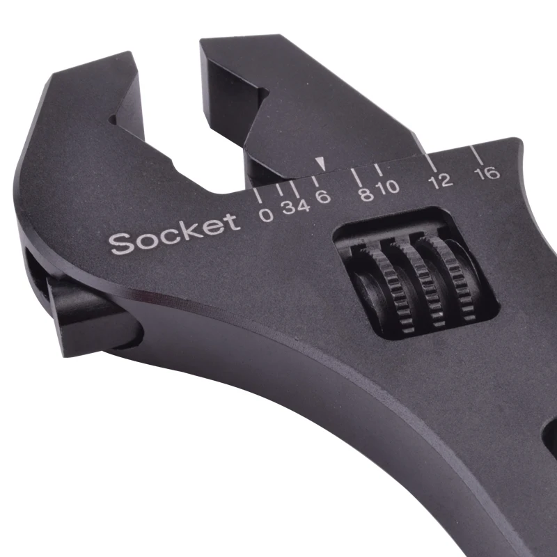 Черный V штык Регулируемый Алюминиевый ключ арматура инструмент гаечный 3 4681012 16|an